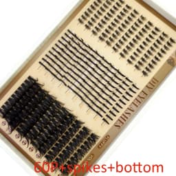 30rows Lash Clusters DIY Spiky Cluster Lashes Mixed Styles Fluffy Volume Clusters Lashes Fluffy Individual Eyelashes Extension