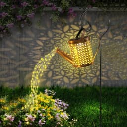 1PC Iron Solar Lantern Outdoor, Pathway Garden Light with Auto On/Off, Waterproof Decorative Lighting for Yard/Patio