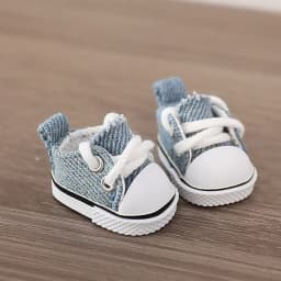 3.5cm Doll Canvas Shoes Leather Shoes For 15 17 cm For Labubu Doll Mini 1/6 BJD OB27 10cm Cotton Doll Clothing Outfit Accessory