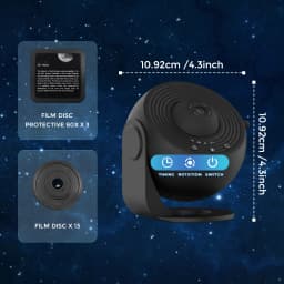 13 In 1 Planetarium Star Projector HD Image Area LED Night Light,4K 13 Film Discs,360° Rotate 1/2h Timer for Kids&Adults Bedroom