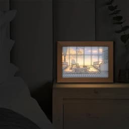 Decorative LED Night Light Painting USB Plug Dimming Wall Artwork Table Lamp Gift Indoor Sunlight Window Photo Night Luminous