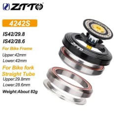 ZTTO MTB Road Bike CNC Headset 1 1/8"-1 1/2" Sealed Bearing 1.5 Tapered 28.6 Straight Tube Bike Fork Internal Steering Bearing