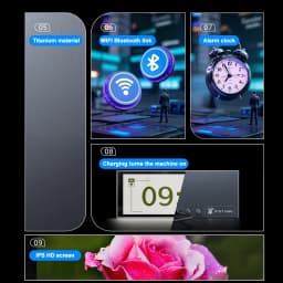 RGB Quantum Clock Night Light Smart IPS APP Control Color Dispaly Screen DIY Gaming Desktop Lamp For Home Decoration Gift