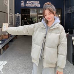 Retro Fake Two-Piece Hooded Puffer Jackets for Women Solid Color Casual Zip Up Padded Parkas Female Winter Warm Thick Outerwear