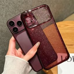 Luxury Glitter Bling Clear Phone Case for Apple iPhone 18 17 16 15 Pro Max Hard Transparent Lens Protect Soft Bumper Cover Funda