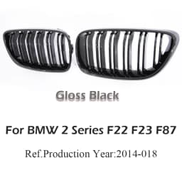 Front Bumper Kidney Grill M Color Carbon Print Fiber Chrome Performance Color Grille For BMW 2 Series F22 F23 F87 218i 220i 228i