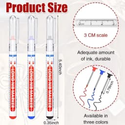 10Pcs/Set Multi-Purpose 20mm Deep Hole Long Nib Head Marker For Metal Perforating Pen Waterproof Bathroom Woodworking Decor Tool