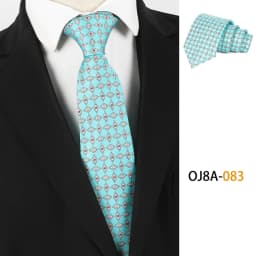 Lurury 8CM Mens Necktie Print Patterns Classic Ties For Man Groom Handfeel Polyester Floral Dot Business Wedding Accessories