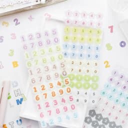 Journal GO 30pcs Matte PET Alphabet & Number Stickers Pastel Letter Decals for Scrapbooking Card Journaling & DIY Crafts