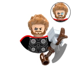 Blind Box Mini Building Blocks TV6207 Figures Big Goblin Spiderman Iron Man Venom Captain Hawk Deadpool Armor Christmas Gift Toy
