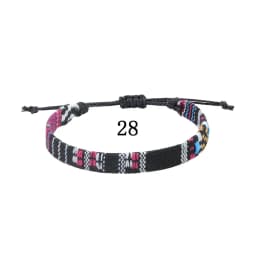 Woven Ethnic Nepal Bracelet Boho Women Men Fabric Thread Rope Hand Wrist Strap Weave Braid Wristband Luck Friendship Knot Bangle
