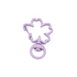 10pcs/lot Lovely Candy Colors Sakura Shape Lobster Keychain Lobster Clasp Hooks Key Circle for Key Ring Clasp DIY Making