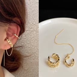 Fashion Ear Cuffs Without Piercing Ear Clip Earrings Non-Piercing Fake Cartilage Earrings For Women Jewelry 2022 Gifts