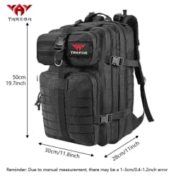 YAKEDA Lightweight Outdoor Mountaineering Backpack 45L Large Capacity Camouflage Bag Load Reducing Air Cushion Strap
