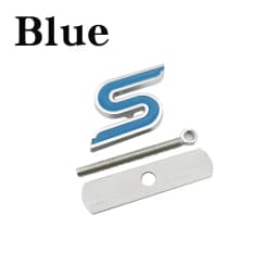 3D Metal S Front Grille Chrome Emblem Badge Car Stickers Decals for Ford Focus Fiesta Ecosport Kuga Mondeo Everest Car Styling