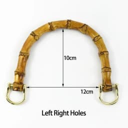 2/4Pcs Deepeel 12cm Natural Bamboo Bag Handles for Women Handbag Handle Purse Frame DIY Handmade Making Bags Replace Accessories