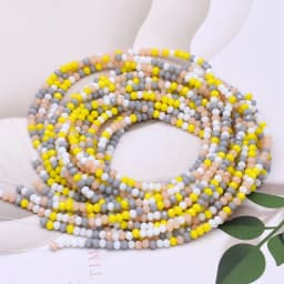 New Mixed AB color 2mm Czech crystal Glass Beads Rondelle Faceted Crystal Beads Needlework Loose Spacer Beads for Jewelry Making