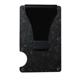 Men's RFID Blocking Wallet Metal Card Holder Slim Credit Card Case Carbon Fiber Business Bank Cardholder with Money Clip EDC