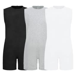 Children 3Pcs Anti-strip Adaptive Bodysuit Special Needs Clothing Short Sleeve Back Zipper Jumpsuit for Autism Sensory kids
