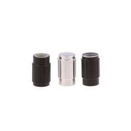 1PCS 10*16MM Aluminum Alloy Black Silver Audio Intercom Knob D Axis Flower Shaft Potentiometer Encoder Cap Hole