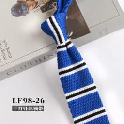 Striped Knitted Neckties For Men Narrow Retro Knitting Neck Tie Korean Style Casual Cravat Shirts Accessories Suit Neckwear