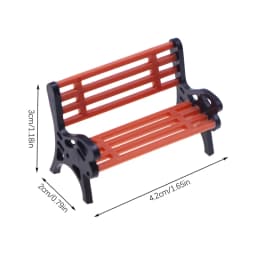 1:12 Dollhouse Mini Park Table Chair Miniature Bench Stool Rocking Chair Dolls House Furniture Accessories Kids Pretend Play Toy