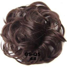 Zolin Synthetic Messy Curly Hair Bun Scrunchie Chignon Donut Elastic Rope Rubber Band Hair Bun Pad Updos Hairpiece