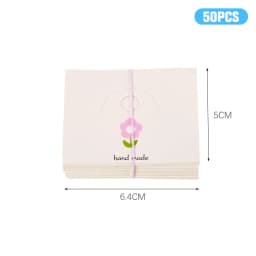 50pcs White Craft Hang Tag Card Display Cards For Necklace Bracelet Earrings Ear Studs Cardboard Package Hair Clips Wholesale