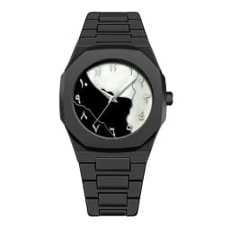 Men Watch Simple Arabic Numerals Middle Eastern Black Matte Oil Sensitive Plastic Waterproof Male Fashion Quartz Watches Tool
