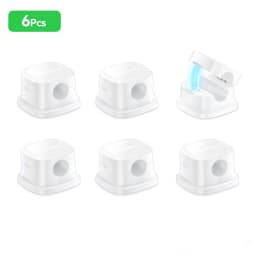 ROCOREN Magnetic Cable Organizer Self Adhesive Wire Holder Under Desk Adjustable Cable Management Wire Keeper Cable Holder Clips