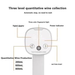 Automatic Alcohol Dispenser, Professional, High End Whiskey Pump Dispenser, Liquor Pump, Adjustable, Foldable Wine Decanter