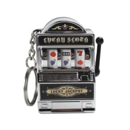 1pc Lucky Jackpot Mini Fruit Slot Machine Fun Birthday Keychain Gift Kids Educational Toy Coin Operated Games Machine