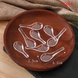 10Pcs 1/12 Dollhouse Simulation Spoon Fork Set Dollhouse Mini Kitchen Tableware Model Dolls House Decoration Accessories