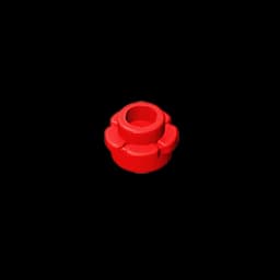 Gobricks GDS-1436 Plate, Round 1 x 1 with Flower Edge (5 Petals) compatible with lego 24866 pieces of children's DIY
