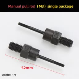 BT606 BT605 BT607 Rivet Gun Accessoies Rivet Head Part Replacement Pull Rod Screws For M3 M4 M5 M6 M8 M10 M12 Rivets