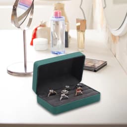 Ring Organizer Box Tray Stylish Jewelry Display Case Ring Storage Box Jewelry Box for Women Lady Multiple Rings Cufflinks