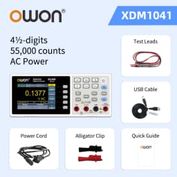 OWON XDM1041 XDM1241 4 1/2 Digital Multimeter Portable Bench True RMS DC/AC Current Voltage USB Multimetro Tester Meter SCPI