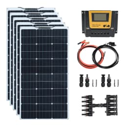 XINPUGUANG 100w 200w 12v Portable Flexible Solar Panel 18V 100W - 1000W Plate Cells Monocrystalline Silicon Panel Solar Kit