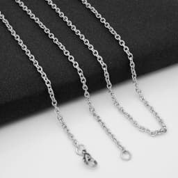 Thickness 2mm-4mm 304 Stainless Steel Link Chain Necklace Silver Color Link Classic Curb Chain for Men Women Jewelry Findings