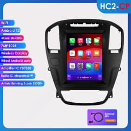 Carplay Android 13 Auto Car radio For Opel Insignia Buick Regal 2009-2013 multimedia player 9.7"7862 Head Unit GPS Stereo Audio