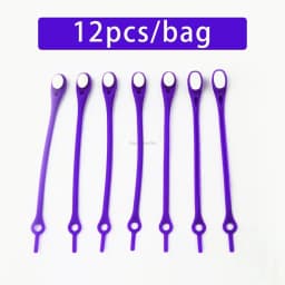 12 Pcs Silicon Elastic Laces Sneakers Shoelaces Without Ties Rubber Band for Casual Shoes Men Women Sport Shoes Lazy Accessories