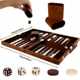 Classic game set 38cm/15inch folding board, standard version, portable travel game, ideal gift for strategy enthusiasts
