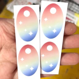 38cm Mokoko Eye Stickers For Labu Eye Makeup Color False Eyelash Customization Gorgeous And Exquisite Periphery Stickers