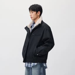 Semir Men Padded Jacket Plush Collar Modern Style Workwear 2026 New Winter Daily Wear Urban Casual Style Cold Weather Layering