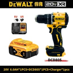 DEWALT DCD805 Brushless Compact Electric Screwdriver Hand Drill Impact Drill 20V Rechargeable Lithium Battery Charger