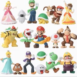 Plumber Bros Figures Set Anime Video Game Character Action Figure PVC Toy Dolls Birthday Gift Collection