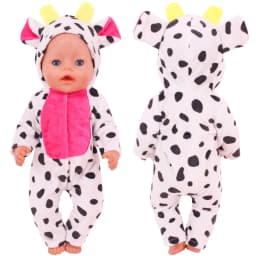 Elephant One-piece Suit Animal Shaped Plush Clothes For 18 inch American & 43 Cm Baby Dolls Clothes,Our Generation Toys