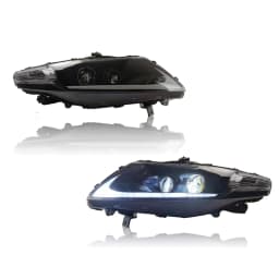 AKD Head Lamp for Honda CITY LED Headlight 2008-2014 Headlights CITY DRL Turn Signal High Beam Angel Eye Projector Lens
