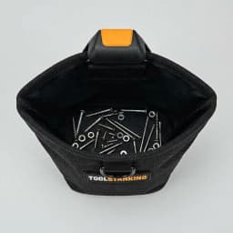 TOOLSTARKING Nails Pouch Waterproof Hardware Waist Bag Large Capacity Nails Screws Storage Durable Multifunctional Working