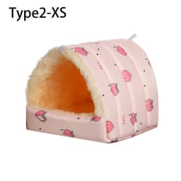 Cute Small Animal Sleeping Bed Hamster House Mini Pet Rabbit Squirrel Winter Warm Nest Comfortable Guinea Pig Nest